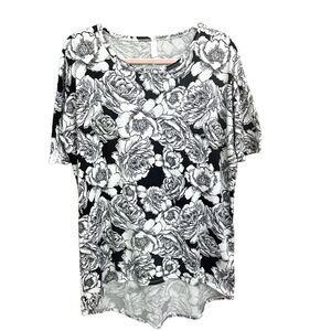 Lularoe Irma Small FLORAL High Low Tunic Top Shirt‎